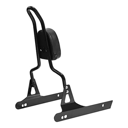 TCT-MOTORPARTS Black Detachable Passenger Backrest Sissy Bar Fits for Harley Dyna Street Bob 2006-2017