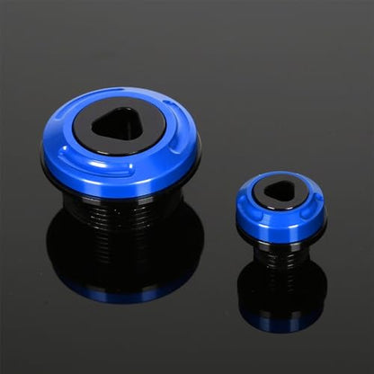 Monkey125 Engine Crankcase Cover Plugs Compatible with Monkey 125 GROM CT125 DAX 125 CNC Motorcycle Accessories Crankcase Hole Plug (Blue) - color: Blue3