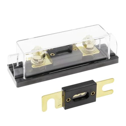 4Pcs ANL Fuse Holder Automotive Heavy Duty Fuse Block Replacement with Clear Insulated Cover for Car Audio System Amplifier Inverter CFH-ANL-TM1 - color: CFH-ANL-TM1