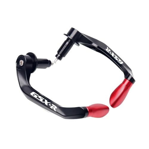 Handlebar Protector Motorcycle for SU&ZUKI GSXR 600 750 1000 K3 K4 K5 K6 K7 K8 Motocycle Handlebar Handle Grips Bar Ends Brake Clutch Levers Guard Protector - color: B Red