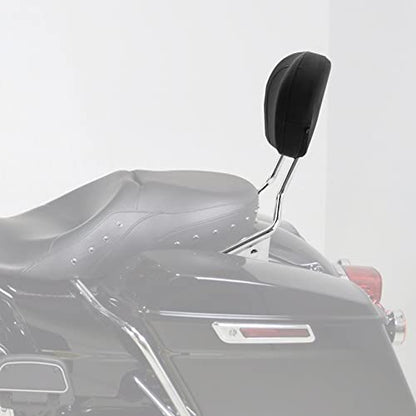 XMT-MOTO Detachables Sissy Bar Upright w/Backrest pad Fit for Harley Davidson Touring Road Glide FLTRX Electra Glide FLHT Road King FLHR Street Glide FLHX 2009-later Chrome