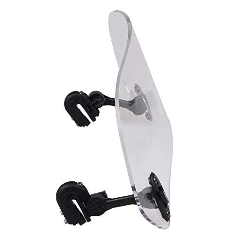 Clear Universal Adjustable Clip-on Windscreen Extender Spoiler Air Deflector Fit for Harley And All Motorcycle With Windshield Models - size: Clear