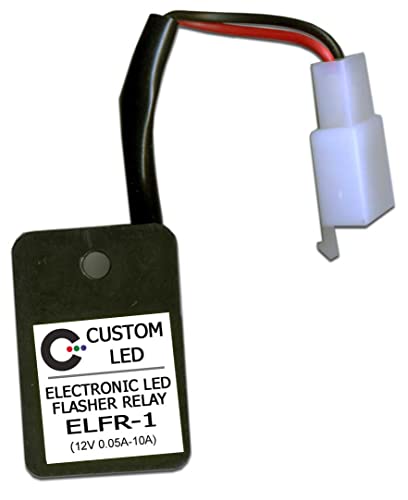 Custom LED Electronic LED Flasher Relay for Motorcycles - Fixes LED Turn Signal Hyper-Flash, Plug and Play, Replaces 2-Wire and 3-Wire OEM Relays