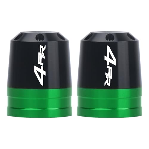 Motorcycle Bar End Sliders For Ninja ZX-4RR 2023-2025 Handlebar End Crash Protectors CNC Aluminum Handlebar Weights ninja zx-4rr Accessories (Green) - color: Green