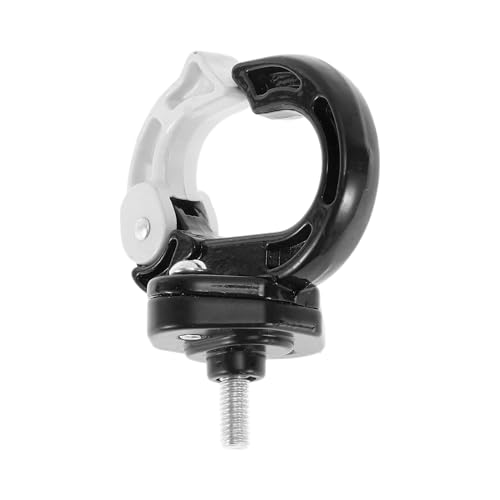 Universal Motorcycle Hanging Hook Round Shape Motorcycle Helmet Luggage Bag Holder Hanger for Scooters Bicycles Black White 1 Pc 75mm - color: White