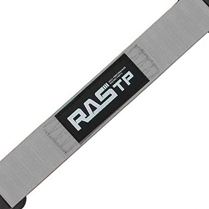 RASTP Limit Strap, Premium Quad Wrap Limit Strap Car Hauler Axle Straps Truck Wrecker Wheel Tie Down Strap with 10,000 Lb Webbing Strength (14 Inch, Gray) - color: Gray, size: 14 Inch