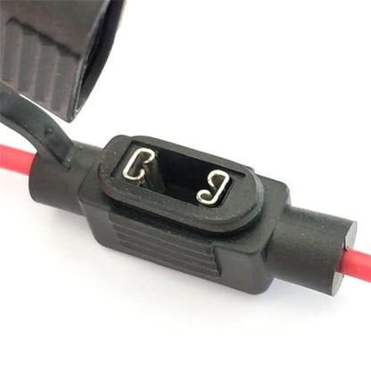 2Pcs Inline Fuse Holder Low Profile Mini APS ATT Add-a-Circuit Car Fuse Holder TAP Adapter 10A Blade Automotive Fuse Holder for Automotive Marine CFH-ILLPMI-PT10A30CM - color: CFH-ILLPMI-PT10A30CM