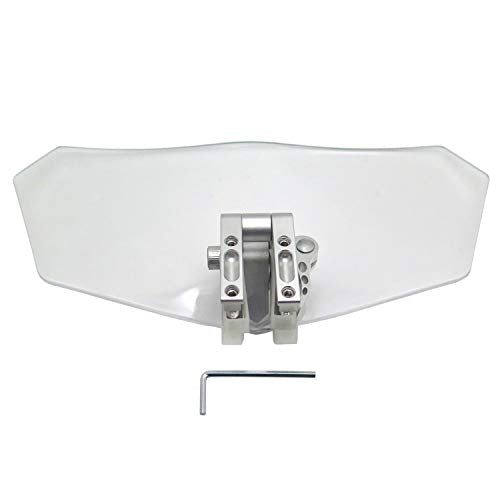 WCO- Adjustable Clip On Windshield Extension Spoiler Wind Deflector Compatible with Motorcycle