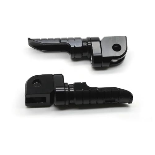 MZS Motorcycle Foot Pegs Compatible with ZX4R ZX4RR ZX25R EX 400 500 Z400 Z500 2018-2026, Front Adjustable Footpegs Rider Foot Pedal Black CNC - size: ZX4R/ZX4RR/ZX25R/EX 400 500/Z400/Z500