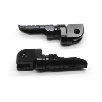 MZS Motorcycle Foot Pegs Compatible with ZX4R ZX4RR ZX25R EX 400 500 Z400 Z500 2018-2026, Front Adjustable Footpegs Rider Foot Pedal Black CNC - size: ZX4R/ZX4RR/ZX25R/EX 400 500/Z400/Z500
