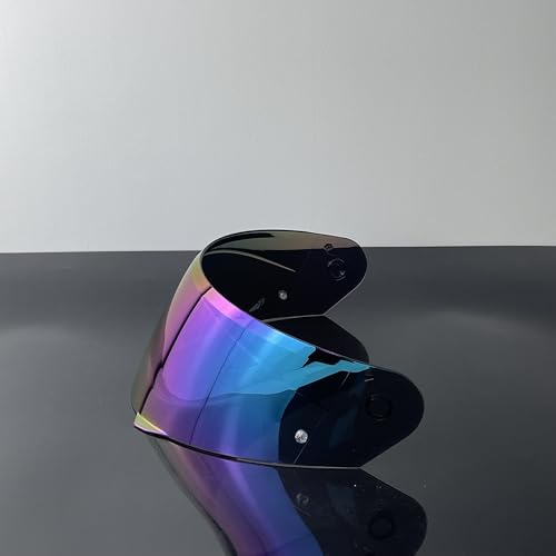YOURNAME HJ33 Shield for HJC I90,i91 Face Shield Uv-protected Visera Casco Moto Visera Casco Moto (Rainbow-For Day) - color: Rainbow-for Day