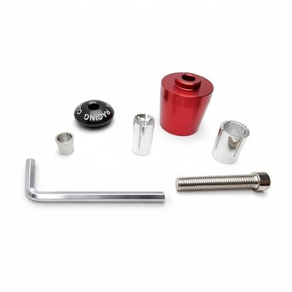 Motorcycle Bar Ends Plug, Red Handle Bar End Slider 7/8" 22mm CNC Aluminum Handlebar Grip End Weight Caps Replacement for Ninja 400 500 650 Z900 Z650 CBR600RR CBR1000RR GSXR600 GSXR750 - color: Red