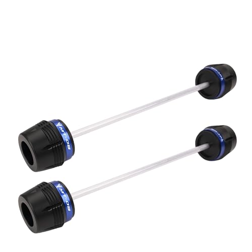 Motorcycle Body Frame Slider MT07 MT09 MT03 Crash Slider For YA&MAHA MT 07 09 03 2014-2024 2025 Motorcycle Accessories Front Rear Wheel Axle Fork Protector - color: Front Rear Blue-MT09