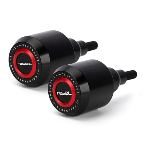 Motorcycle Frame Sliders Crash Bar Protector Compatible with H.onda Rebel 500 2017-2024 2025 | No Cut Aluminum Engine Guard Shield Falling Protection CMX500 CMX 500 Accessories (red) - color: red