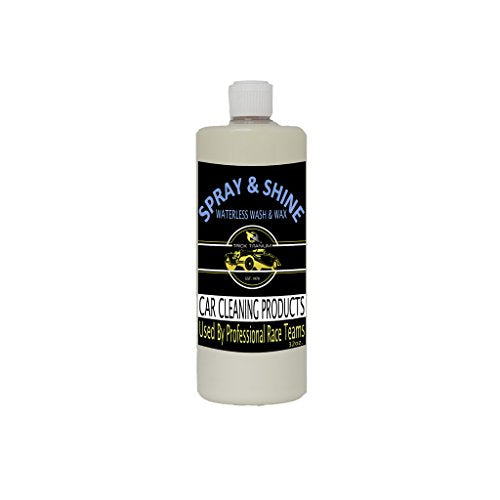 Spray and Shine Waterless Wash and Wax 32 oz. Waterless Car wash for Truck, Boat & Motorcycles. Easy to Use Spray on Application No Rinse Car Wash for Extreme Shine & Protection.