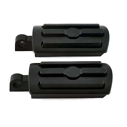 Motorcycle Foot Pegs Highway Pegs Male Foot Rests For Harley XL Sportster V Rod Hugger Custom 883 Softail Dyna Glide Bob Fat Boy (Matte Black) - color: Style 3#-Matte Black