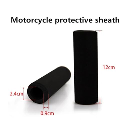 Rubber Handlebar Grip Motorcycle Motorbike Handlebar Foam Hand Grips Sleeve For Moto Slip-on Anti Vibration Comfort Protective Sheath