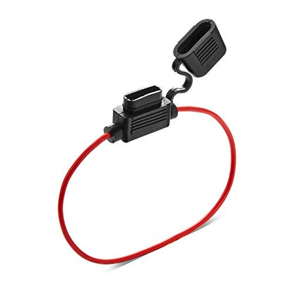 [UL Wire] Chanzon 5Pcs 16awg Standard/ATC/ATO Fuse Holder Waterproof Inline Marine for 20A Blade Fuses Automotive Car Motorcycle - size: B) 16AWG