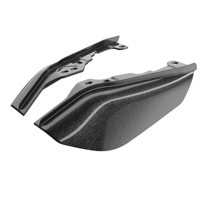 Advanblack 2025 Road Glide Mid Frame Air Deflectors Heat Shields Deflector for Harley Touring '09-'25 Harley RG, Street Glide, Road King (Raven Fade) - color: Raven Fade
