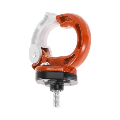 Universal Motorcycle Hanging Hook Round Shape Motorcycle Helmet Luggage Bag Holder Hanger for Scooters Bicycles Orange White 1 Pc 75mm - color: Orange