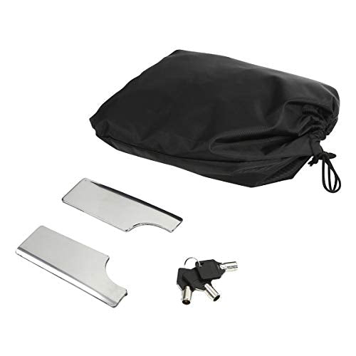 XFMT Motorcycle Saddlebags 5" Stretched Extended Hard Saddle Bags W/ 6"x9" Speaker Lids For Harley Touring Road King Street Glide Road Glide Electra Glide 2014-2024, Vivid Black & Chrome Latches - color: 5" Stretched-Vivid Black W/ 6x9" Speaker Lids Chrom