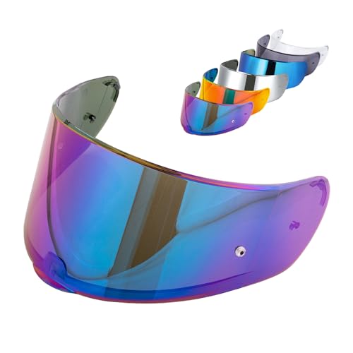 Strada 2 Visor for Sedici Strada 2 and for Strada 3 Face Shield Helmet Visor Accessories for FT2 VECTOR FF801 FF397 (Rainbow) - color: Rainbow