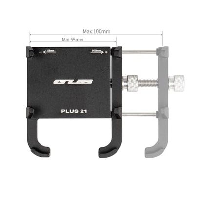 GUB PLUS21 Bicycle Motorcycle Phone Holder One Key Adjust Aluminum Bike Handlebar Mount Waterproof Phone Case Mobile Phone Mount