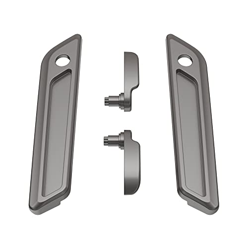 Advanblack Saddlebag Latches Covers, Lid Lifters Levers Fit for 2014+ Harley Touring Hard Saddlebags - Billet Silver - color: Billet Silver