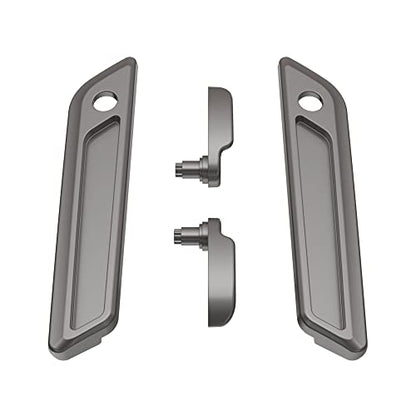 Advanblack Saddlebag Latches Covers, Lid Lifters Levers Fit for 2014+ Harley Touring Hard Saddlebags - Billet Silver - color: Billet Silver