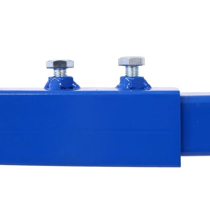 Garvee Heavy Duty Motorcycle ATV Engine Cradle Dolly, 1500 Lbs Capacity Engine Stand with 4×360° Swivel Wheels, Adjustable Width & Height, Rubber Pads & Tie-Down Points for Repair - color: Blue