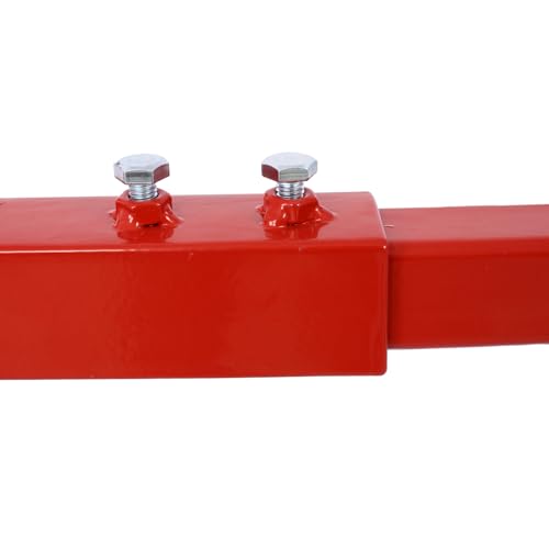 Garvee Heavy Duty Motorcycle ATV Engine Cradle Dolly, 1500 Lbs Capacity Engine Stand with 4×360° Swivel Wheels, Adjustable Width & Height, Rubber Pads & Tie-Down Points for Repair - color: Red