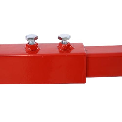 Garvee Heavy Duty Motorcycle ATV Engine Cradle Dolly, 1500 Lbs Capacity Engine Stand with 4×360° Swivel Wheels, Adjustable Width & Height, Rubber Pads & Tie-Down Points for Repair - color: Red