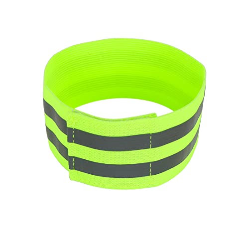 X AUTOHAUX 8pcs Reflective Bands for Arm High Visibility Night Cycling Riding Reflector Tape Straps Bracelet - color: Green
