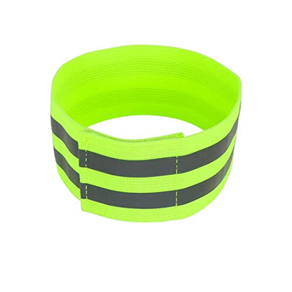 X AUTOHAUX 8pcs Reflective Bands for Arm High Visibility Night Cycling Riding Reflector Tape Straps Bracelet - color: Green
