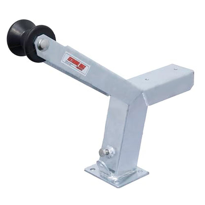 Extreme Max 3006.6898 Adjustable Height Notched Winch Stand with Roller - Galvanized Finish, Hardware Fits 3" W x 5" H Trailer Frames - color: Galvanized, size: Fits 3"W x 5"H Trailer Frames