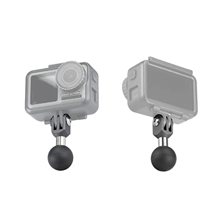 FANAUE GB-01 Action Camera Universal Ball Adapter Interface 1" Ball Assembly,Compatible with GOPRO Hero 9/10/11 and Other Brands of Action Cameras (Pack of 2) - size: GB-01 (Pack of 2)