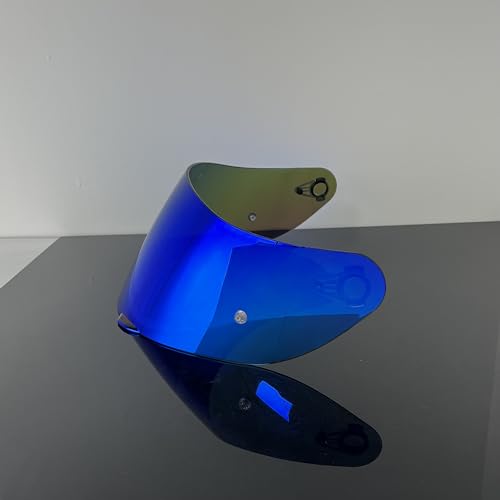 902 Helmet Visor Replacement,Motorcycle Helmet Face Shield for ILM 902,902L,902BT (Revo Deep Blue-Day Use Only) - color: Revo Deep Blue-day Use Only