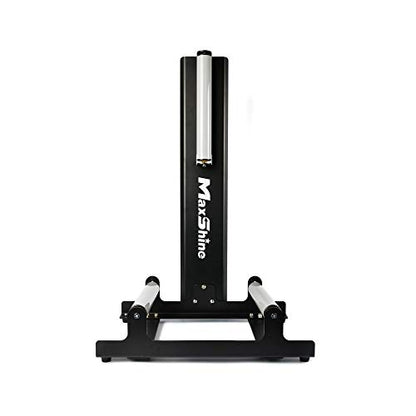 Maxshine XL Universal Wheel & Rim Detailing Rolling Stand (Black) | 360° Rotating Tire Stand for Car Detailing, Wheel Wash, Ceramic Coating & Tire Shine | Heavy-Duty Rim Detailing Roller Stand - size: X-Large (Black)
