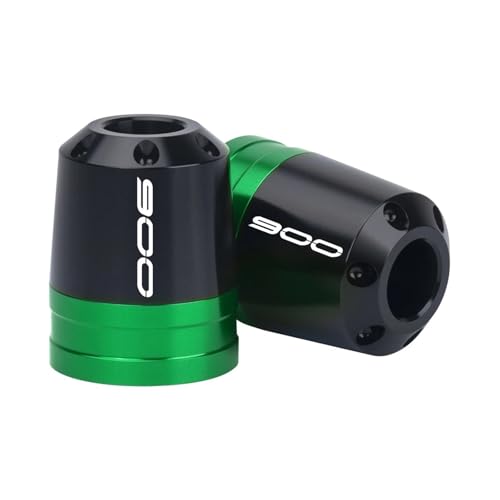 End Plugs Sliders Motorcycle Bar End Sliders for K&AWASAKI Z900 Bar End Weights Protectors Handlebar Sliders CNC Aluminium Accessories - color: Green
