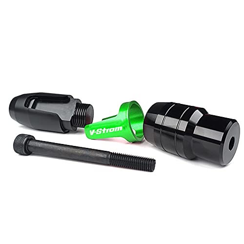 For SUZUKI V-Strom 250 650 1000 DL250 DL650 DL1000/V-Strom1000/XT Motorcycle CNC Aluminum Frame Crash Pad Exhaust Sliders Crash Protector slider - color: green