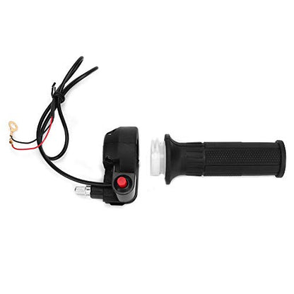 Dirt Bike Throttle,Throttle Accelerator Handle Grip Cable,Throttle Grips with Stop Switch Fit for 47 49 Mini Moto Dirt Bike Handlebar