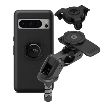 Quad Lock Motorcycle Fork Stem Mount PRO Kit with Vibration Dampener and MAG Phone Case for Pixel 8 Pro - size: Pixel 8 Pro