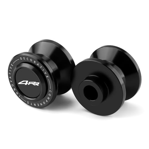 8mm CNC Aluminum Motorcycle Swingarm Spools Sliders Rear Stand Frame Sliders Compatible With Ninja ZX4RR 2026 2025 2024 2023 ZX-4RR ZX400 ZX4RR Accessories (Black) - color: black