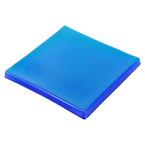 F FIERCE CYCLE 35x35x2cm Motorcycle Seat Gel Pad Shock Absorption Mat Comfortable Soft Cushion Blue