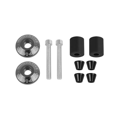 Motorcycle Bar End Plug Handlebars End Caps Grips Replacement for Yamaha Kawasaki Honda BMW Suzuki and All 7/8" Handlebar Grip - color: titanium