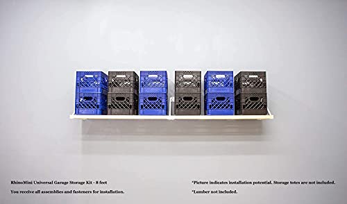 Rhino Shelf RhinoMini Universal Garage Storage Kit - 8 feet - size: 8-ft Length x 20-in Depth