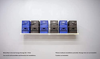 Rhino Shelf RhinoMini Universal Garage Storage Kit - 8 feet - size: 8-ft Length x 20-in Depth