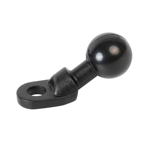 10mm Angled Bolt Head Adapter Ball Base for RAM Mounts, 1'' Ball Mount Base for Motorcycle Mirror, Compatible with RAM B Size Double Socket Arm - style: Angled 1" Ball Base