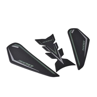 Motorcycle Side Fuel Tank pad Traction Pad Gas Knee Grip Protective Sticker Tankpad Protector fit for Ka&wa&sa&ki NINJA500/Z500 NINJA 500/Z 500 2024 2025 (Grey) - color: Grey