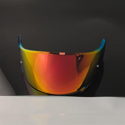 Neotec 2 Helmet Visor Replacement.CNS-3 Motorcycle Helmet Shield UV Protection Compatible with Neotec 2 (Revo Deep Red+Anti Fog Film) - color: Anti Fog Film+revo Deep Red